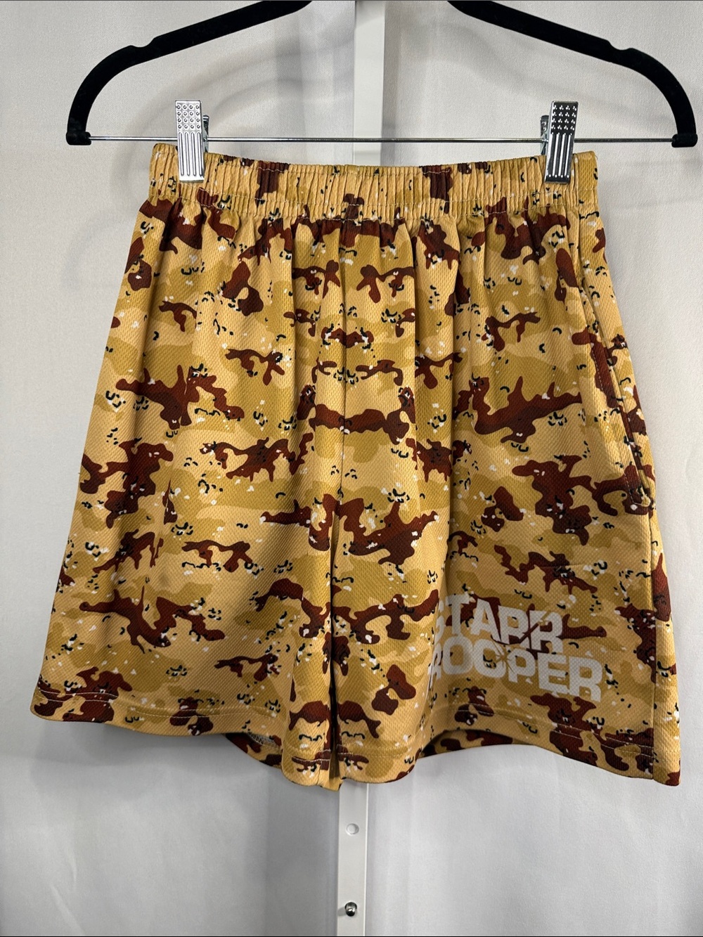 Kids' Yellow Camo Athletic Shorts